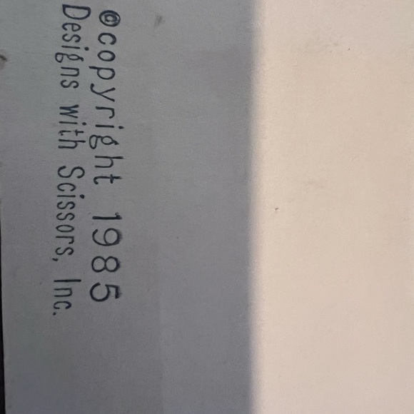 Vintage picture art children cut with scissors by Design with scissors  1985 - Picture 3 of 5